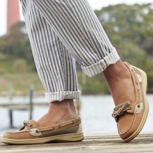 Sperry tan slip-on shoes size 7.5